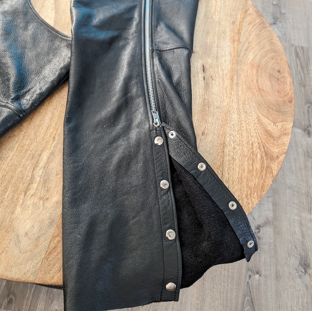 Leather Riding Chaps - Picture 3 of 5